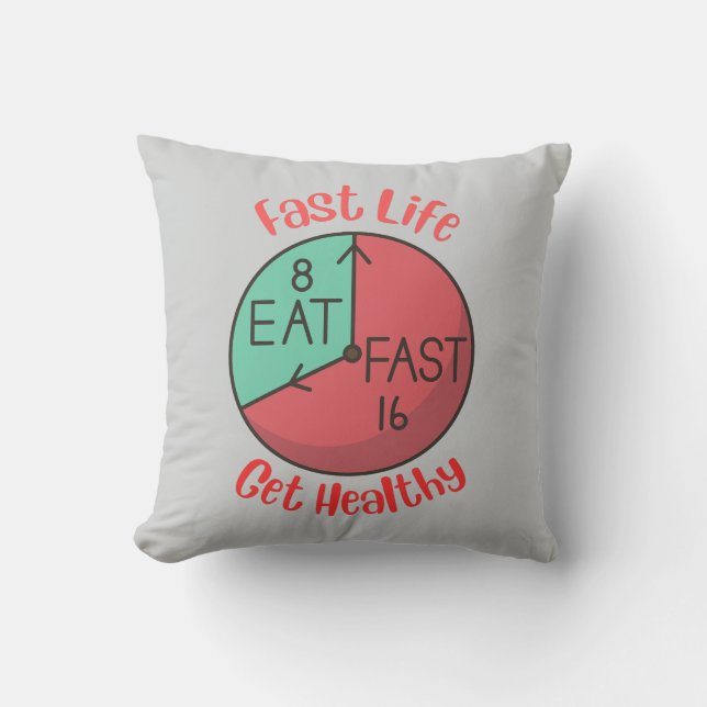 Almohada Rápida Vida Obtén Salud (Anverso)
