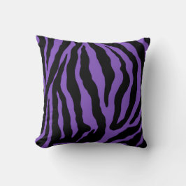Almohada rayada del algodón del estampado de zebra