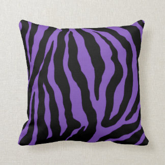 Almohada rayada del algodón del estampado de zebra
