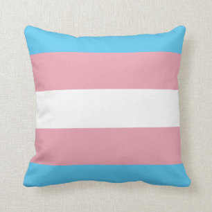 Almohada rayada del orgullo del transexual