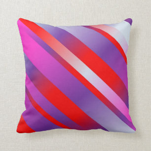 Almohada rayada diagonal intrépida brillante del