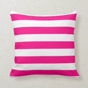 Almohada rayada intrépida de las rosas fuertes