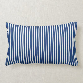 Almohada rayada "que hace tictac" azul y del