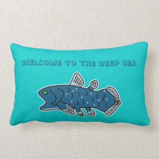 Almohada "RECEPCIÓN de Coelacanth al MAR PROFUNDO