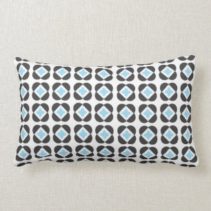 Almohada rectangular del modelo retro en turquesa