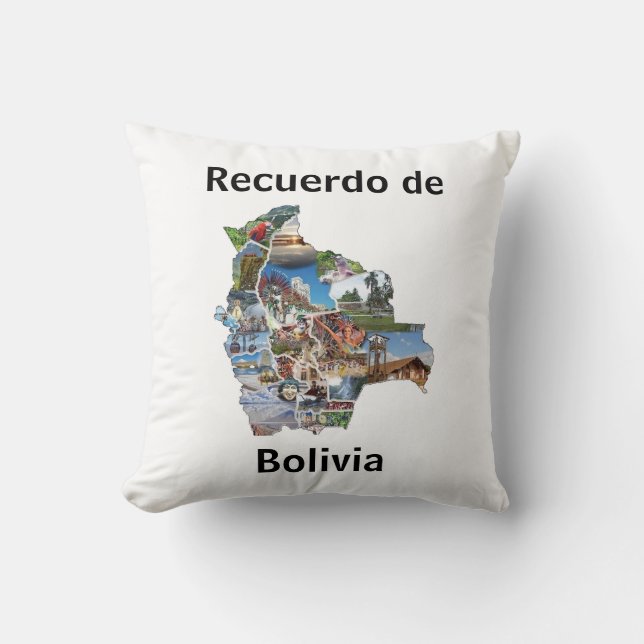 Almohada recuerdo de Bolivia (Anverso)