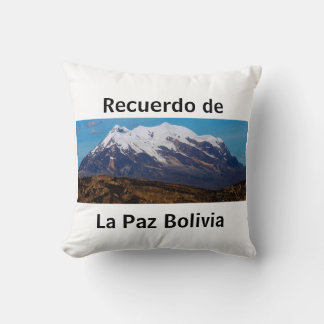 Almohada recuerdo de La Paz