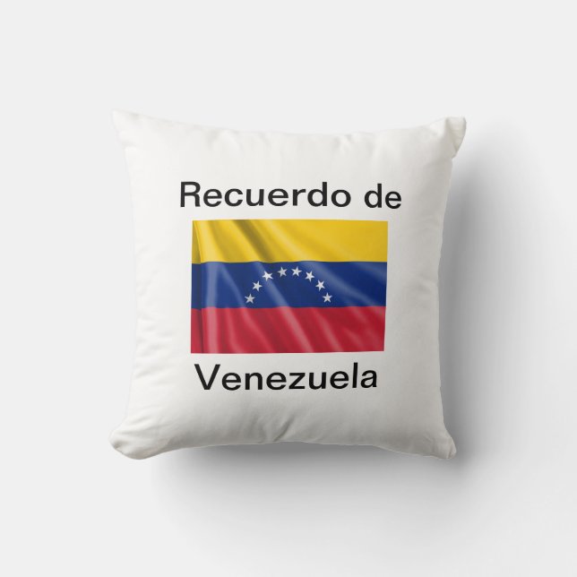 Almohada recuerdo de Venezuela (Anverso)