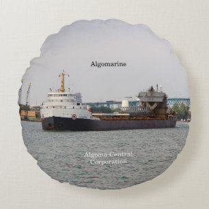 almohada redonda algomarina