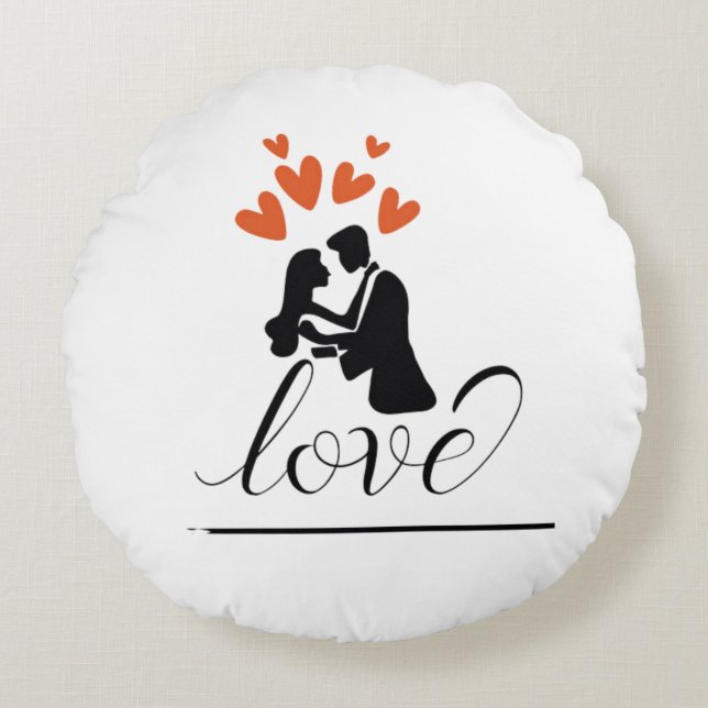 Almohada redonda - Aniversario Boda (Anverso)