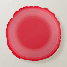 Almohada redonda Art Deco en rojo