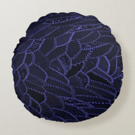 Almohada Redonda Azul Marino