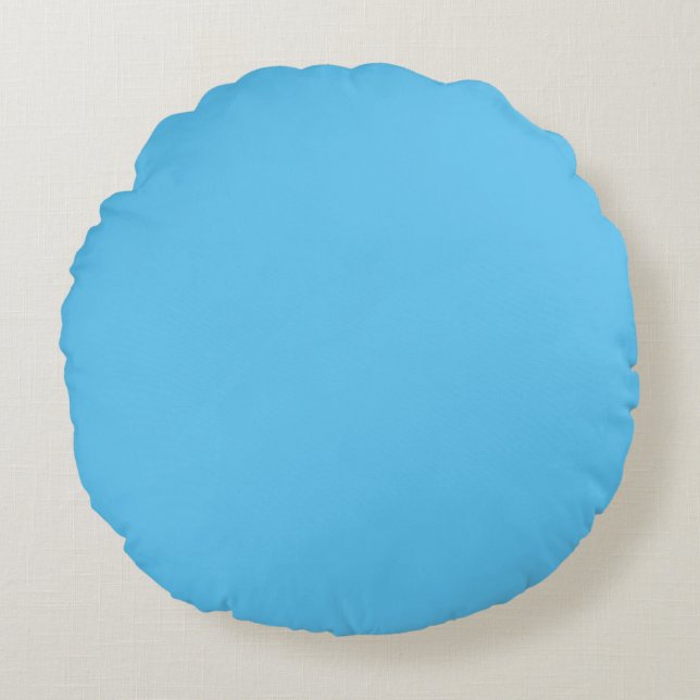 Almohada Redonda Baby Blue para Lanzar (16") (Anverso)