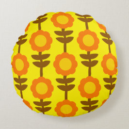 Almohada Redonda Boho Botanica