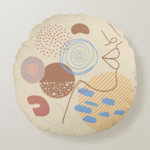 Almohada Redonda Boho – Terrosa y Divertida
