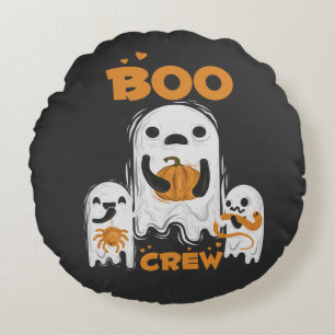Almohada redonda Boo Crew Ghost Halloween