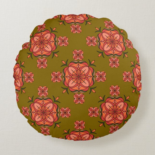 Almohada Redonda Botanic Bloom (Anverso)