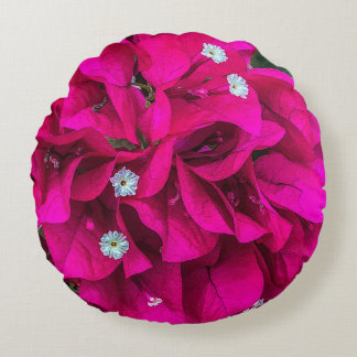 Almohada redonda Bougainvillea Speaks for Itself