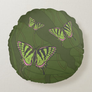 Almohada Redonda Celtic Swallowtail