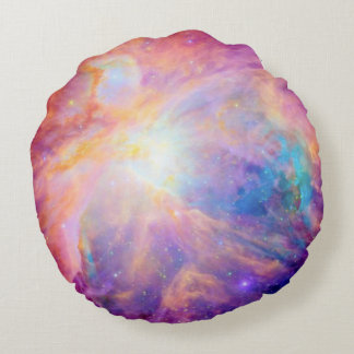 Almohada Redonda Colorida de Nebulosa de Orión