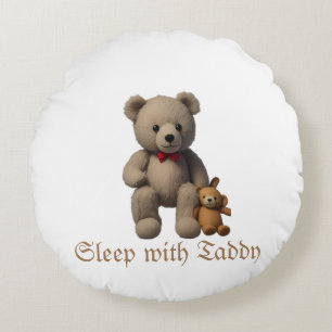 almohada redonda con diseño teórico