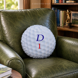 Almohada Redonda con Hoyuelos de Bola de Golf Dive