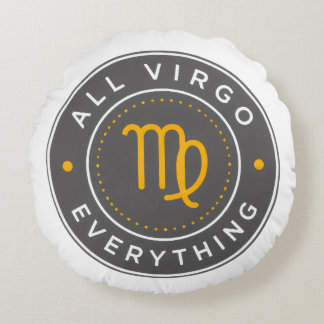 Almohada Redonda con Logo Oficial de All Virgo Eve
