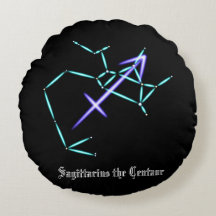 Almohada Redonda Constelación Zodiaco Sagitario