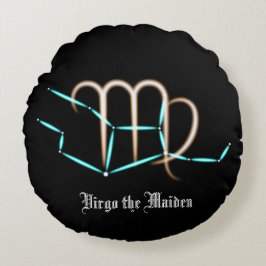 Almohada Redonda Constelación Zodiaco Virgo