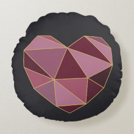 Almohada Redonda Corazón Neo-Deco