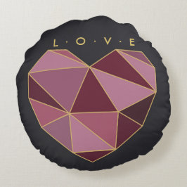 Almohada Redonda Corazón Neo-Deco