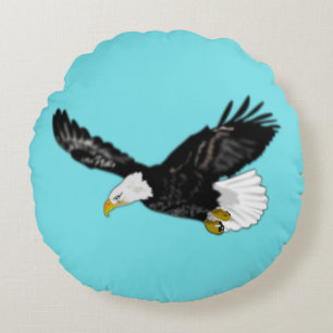 Almohada redonda de águila volante