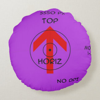 Almohada Redonda de Algodón - horiz