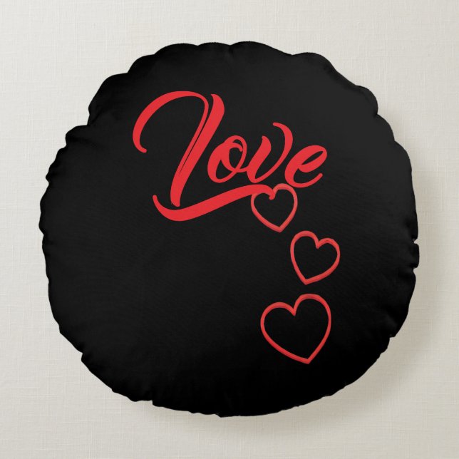 Almohada Redonda de Amor (Anverso)