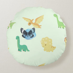 Almohada Redonda de Animales y Pájaros