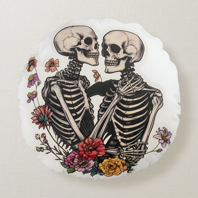 Almohada redonda de azúcar de Halloween (Anverso)
