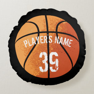 Almohada redonda de baloncesto (personalizable)