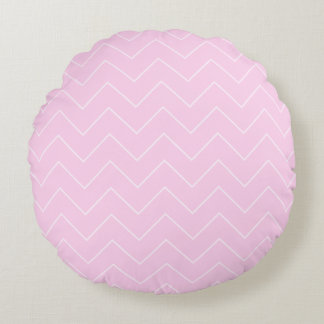 Almohada redonda de bebé niña con lunares rosados
