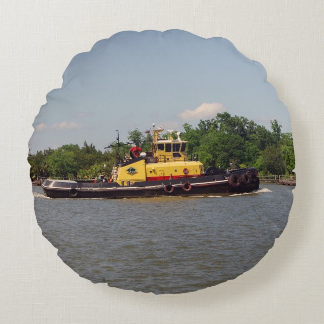 almohada redonda de bulldog (Anverso)