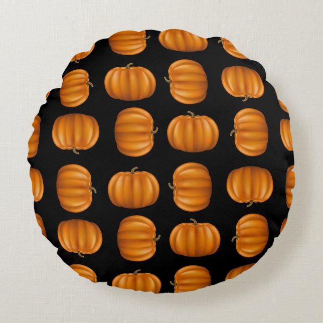 Almohada Redonda de Calabaza (16") (Anverso)