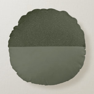 Almohada redonda de doble tono verde Moss - Person