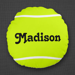 Almohada redonda de encargo de la pelota de tenis