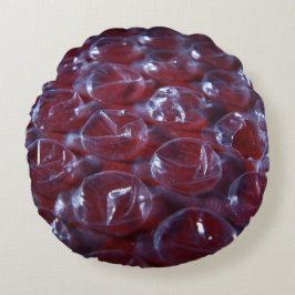 Almohada redonda de enrollamiento de burbujas rota