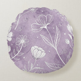 Almohada Redonda de Floral Soñador