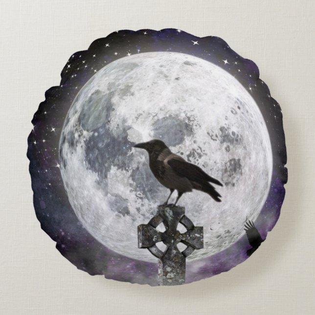Almohada redonda de Halloween (Anverso)