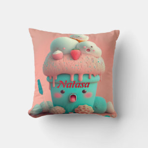 almohada redonda de Kawaii