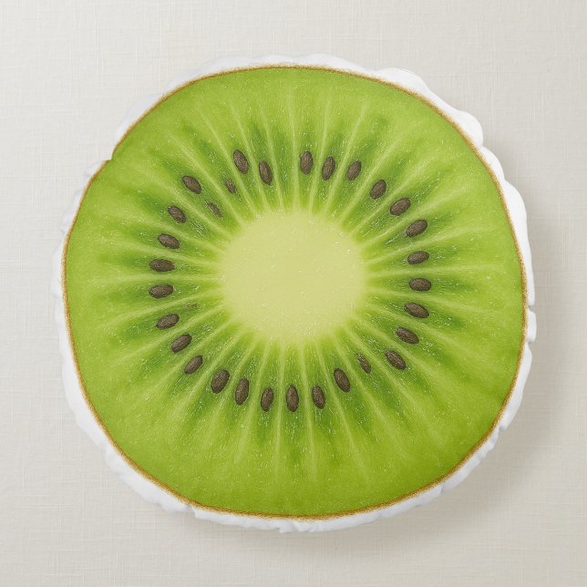 Almohada Redonda de Kiwi (Anverso)