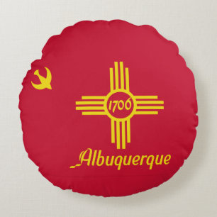Almohada Redonda de la Bandera de Albuquerque, Nue