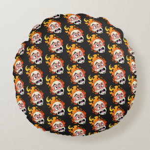 Almohada redonda de la cabeza de fuego escocesas