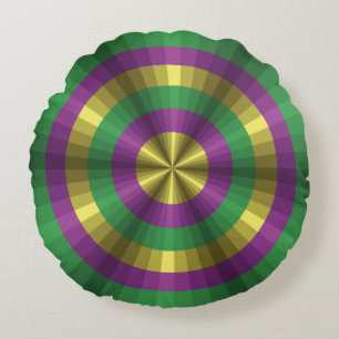 Almohada redonda de la ilusión del carnaval